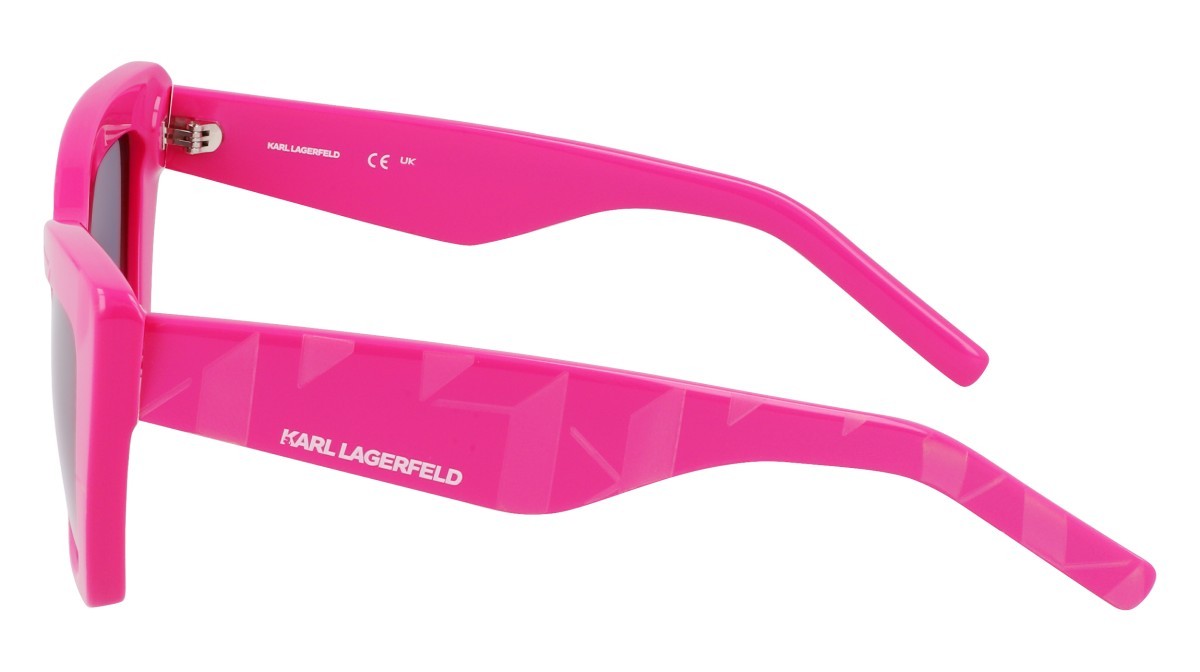 Sonnenbrillen Karl Lagerfeld KL6158S (525) farbe fuchsia form cat-eye gläser gradient grey