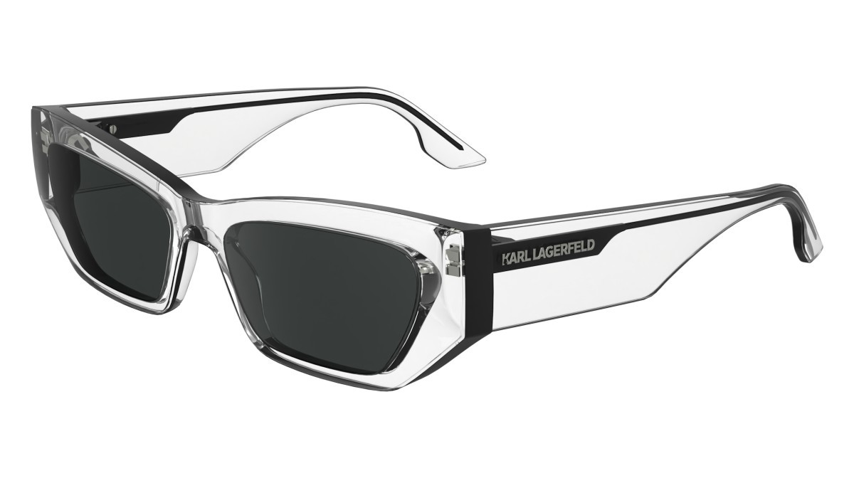 Sonnenbrillen Karl Lagerfeld KL6160S (000) farbe crystal form rechteckig gläser solid smoke
