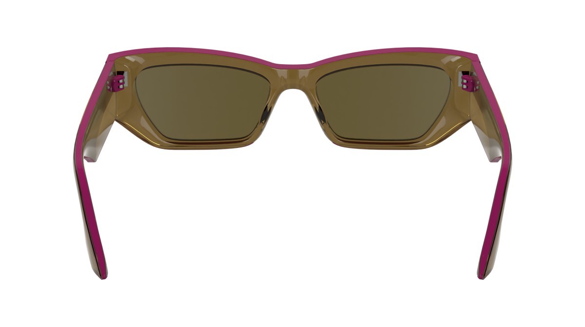 Sonnenbrillen Karl Lagerfeld KL6160S (210) farbe light brown form rechteckig gläser solid ochre