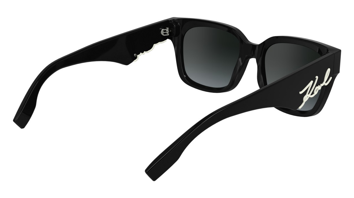 Sonnenbrillen Karl Lagerfeld KL6161S (001) farbe black form rechteckig gläser gradient grey