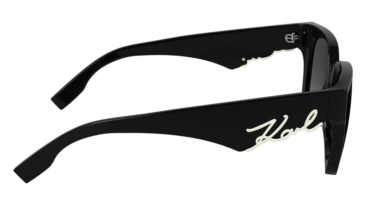 Sonnenbrillen Karl Lagerfeld KL6161S (001) farbe black form rechteckig gläser gradient grey