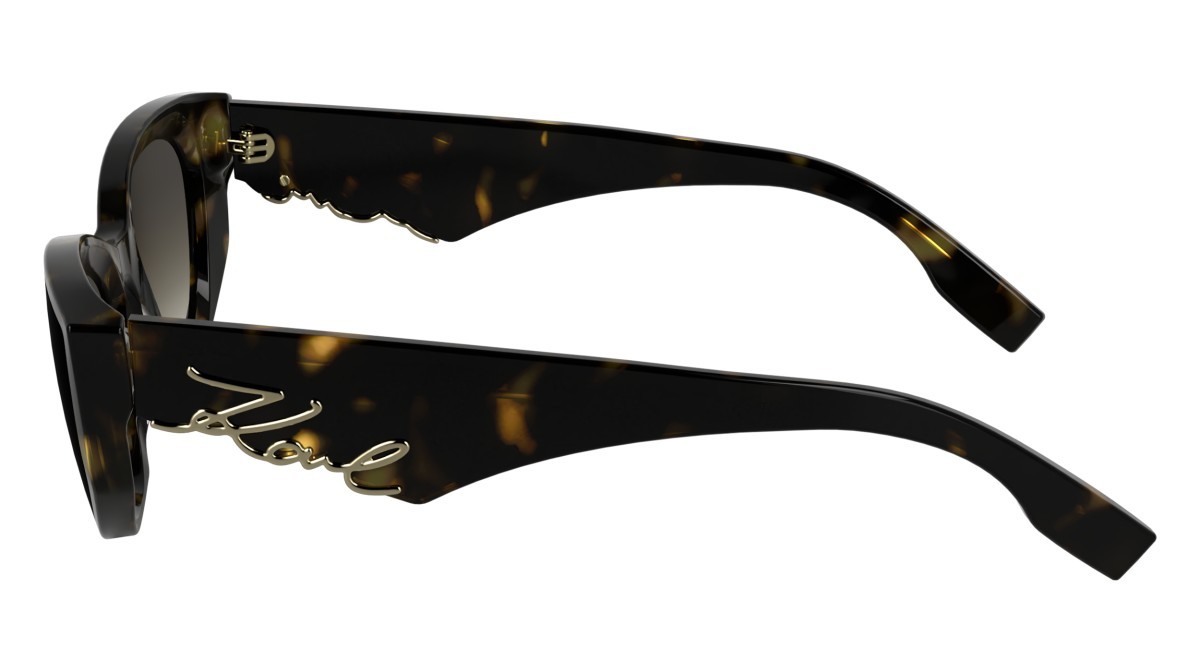 Sonnenbrillen Karl Lagerfeld KL6162S (242) farbe dark tortoise form cat-eye gläser gradient brown