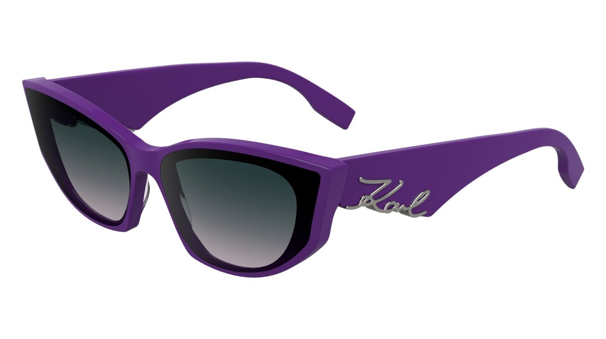 Sonnenbrillen Karl Lagerfeld KL6162S (541) farbe violet form cat-eye gläser gradient blue violet