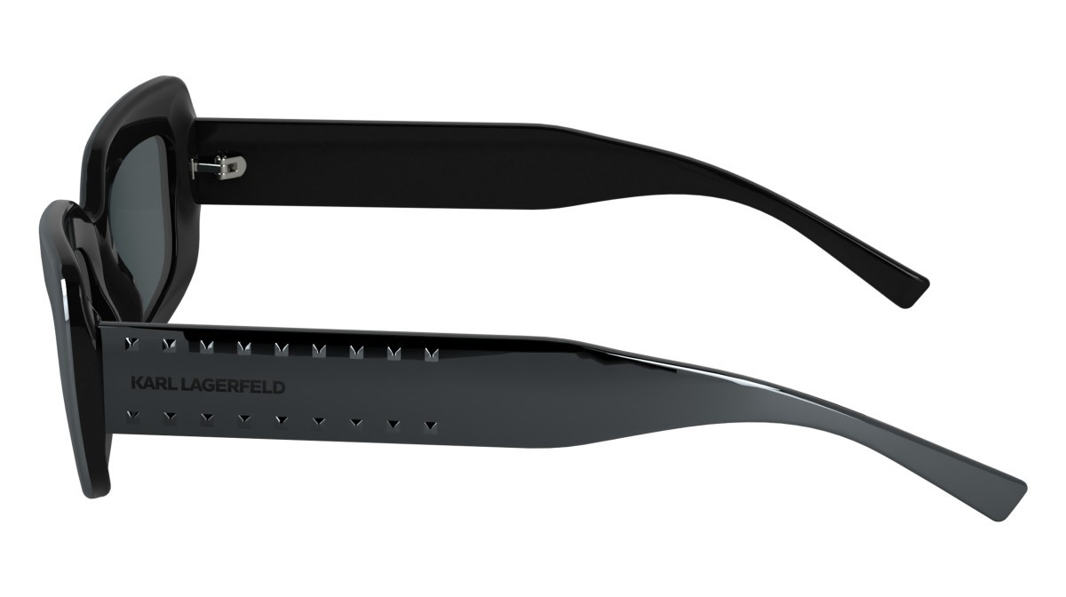 Occhiali da sole Karl Lagerfeld KL6164S (021) colore mirror dark silver forma rettangolare lenti solid grey