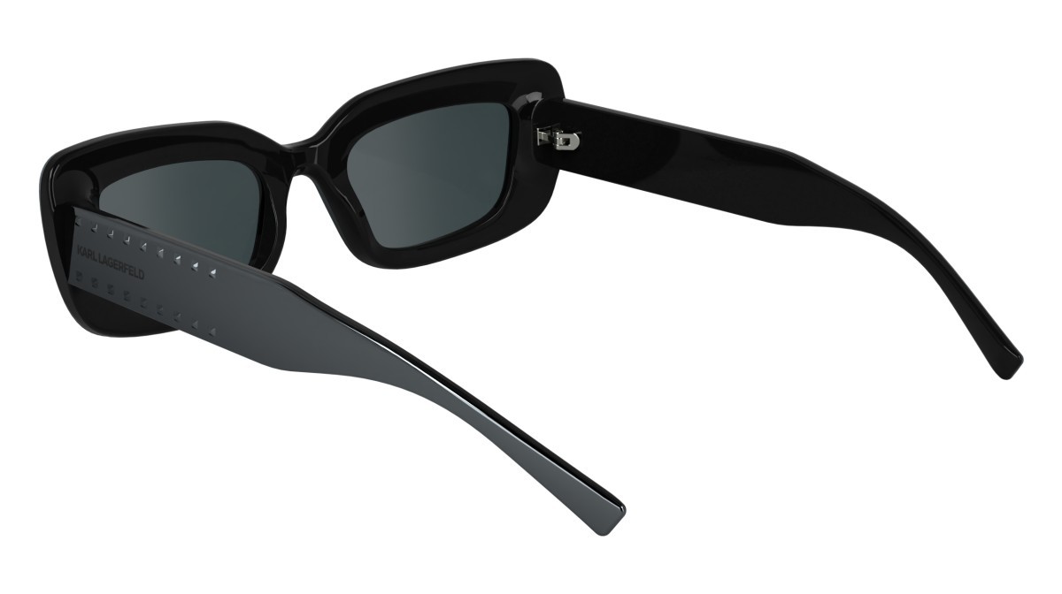 Occhiali da sole Karl Lagerfeld KL6164S (021) colore mirror dark silver forma rettangolare lenti solid grey