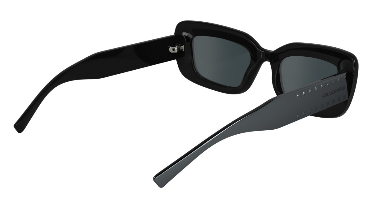 Occhiali da sole Karl Lagerfeld KL6164S (021) colore mirror dark silver forma rettangolare lenti solid grey