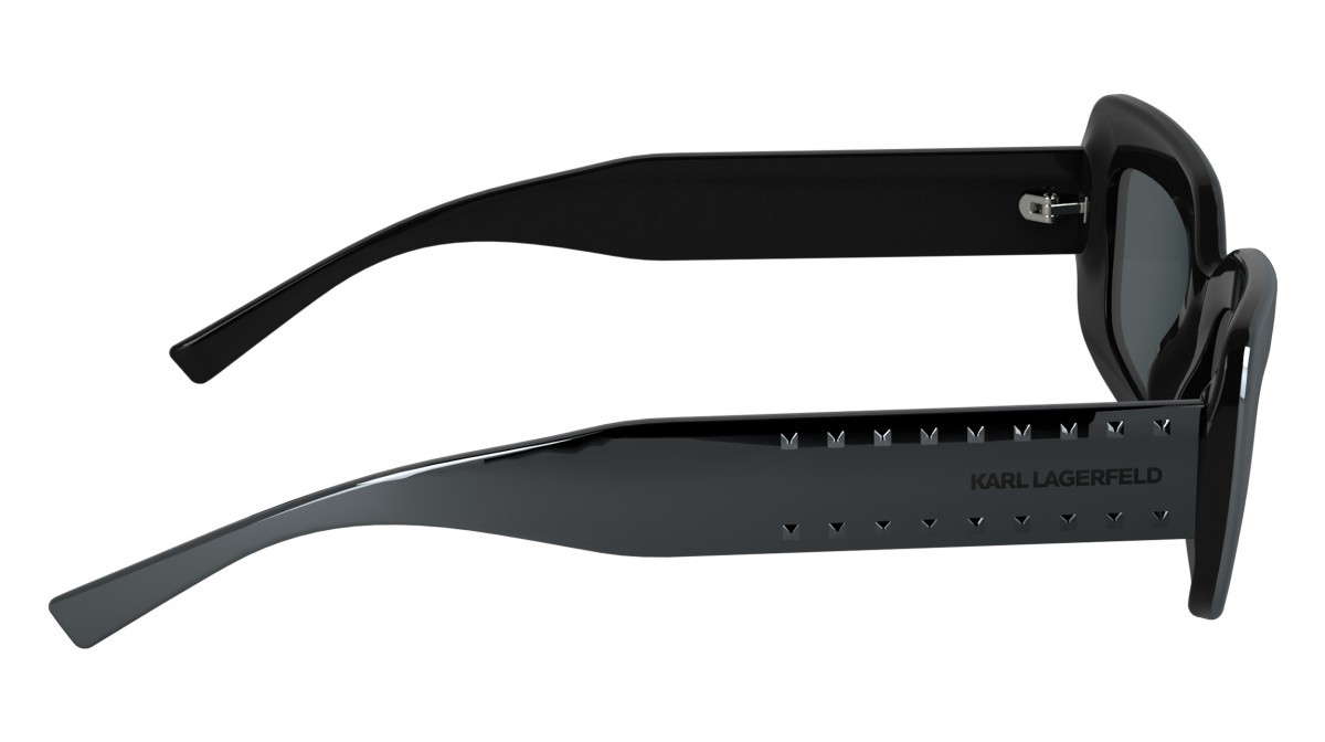 Occhiali da sole Karl Lagerfeld KL6164S (021) colore mirror dark silver forma rettangolare lenti solid grey
