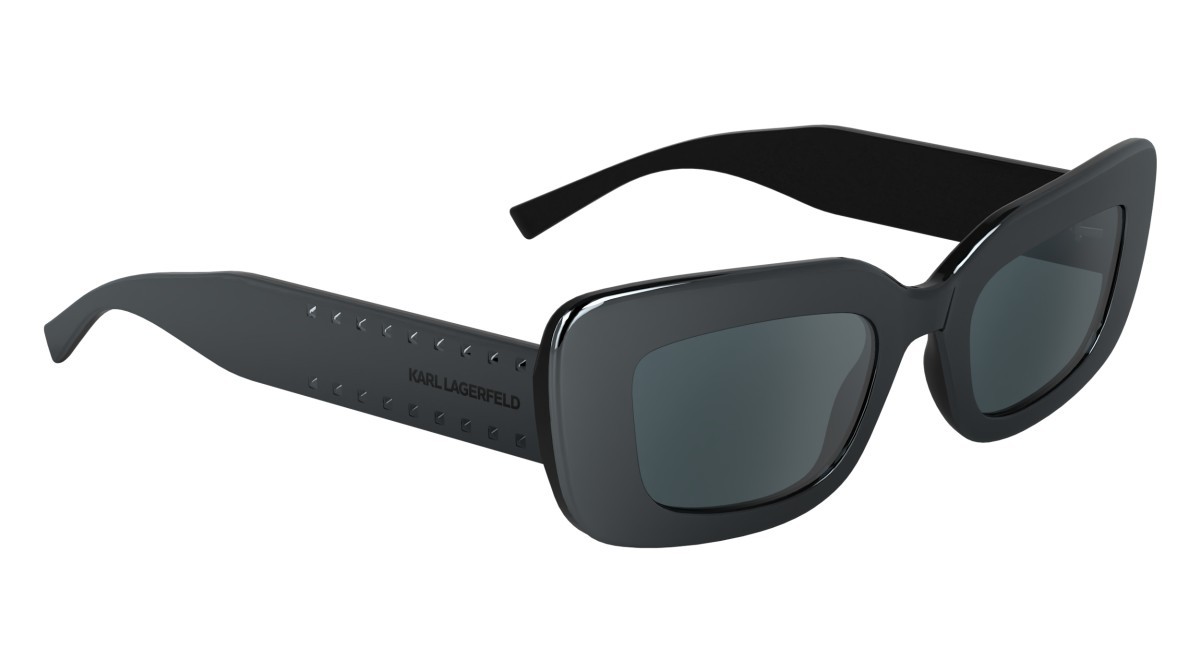 Occhiali da sole Karl Lagerfeld KL6164S (021) colore mirror dark silver forma rettangolare lenti solid grey