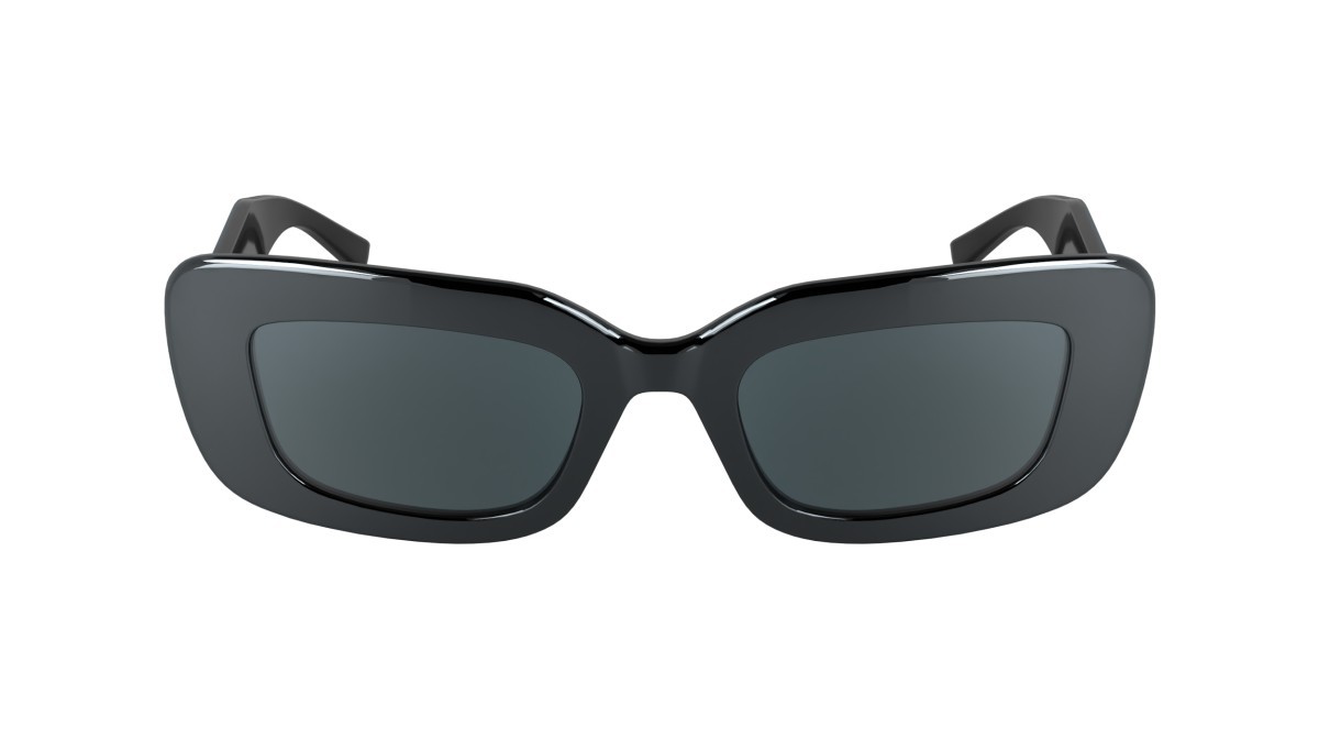 Occhiali da sole Karl Lagerfeld KL6164S (021) colore mirror dark silver forma rettangolare lenti solid grey