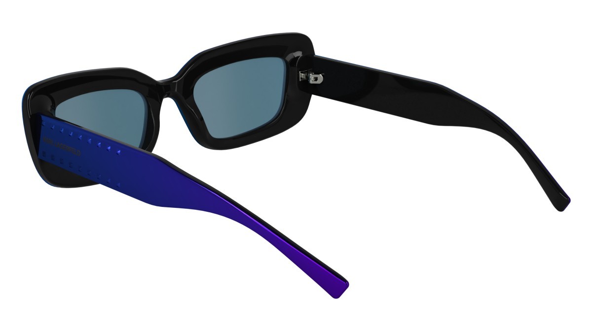 Sonnenbrillen Karl Lagerfeld KL6164S (400) farbe mirror blue form rechteckig gläser solid mirror azure