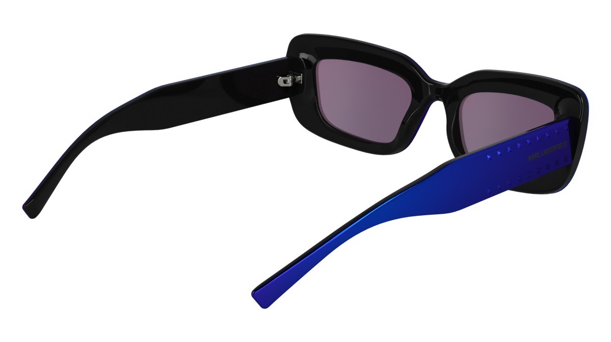 Sonnenbrillen Karl Lagerfeld KL6164S (500) farbe mirror purple form rechteckig gläser solid mirror purple