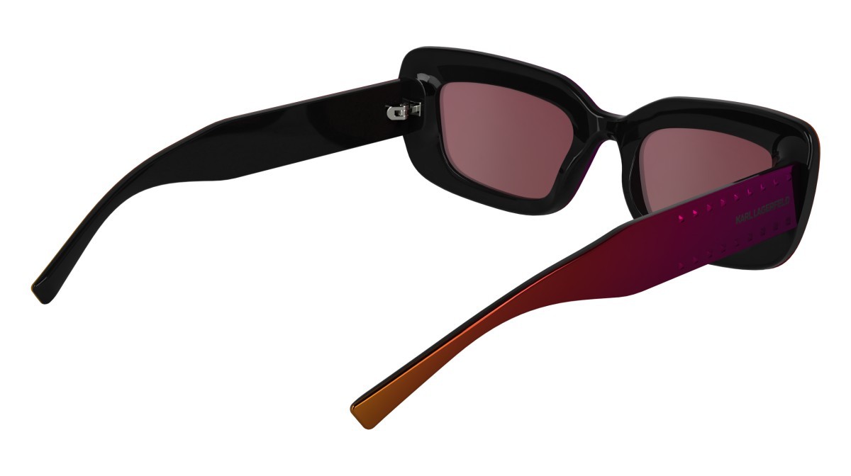 Sonnenbrillen Karl Lagerfeld KL6164S (602) farbe mirror wine form rechteckig gläser solid mirror pink