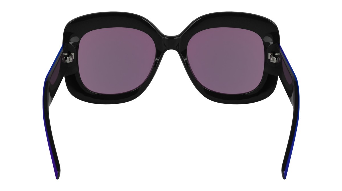 Sonnenbrillen Karl Lagerfeld KL6165S (500) farbe mirror purple form rechteckig gläser solid mirror purple