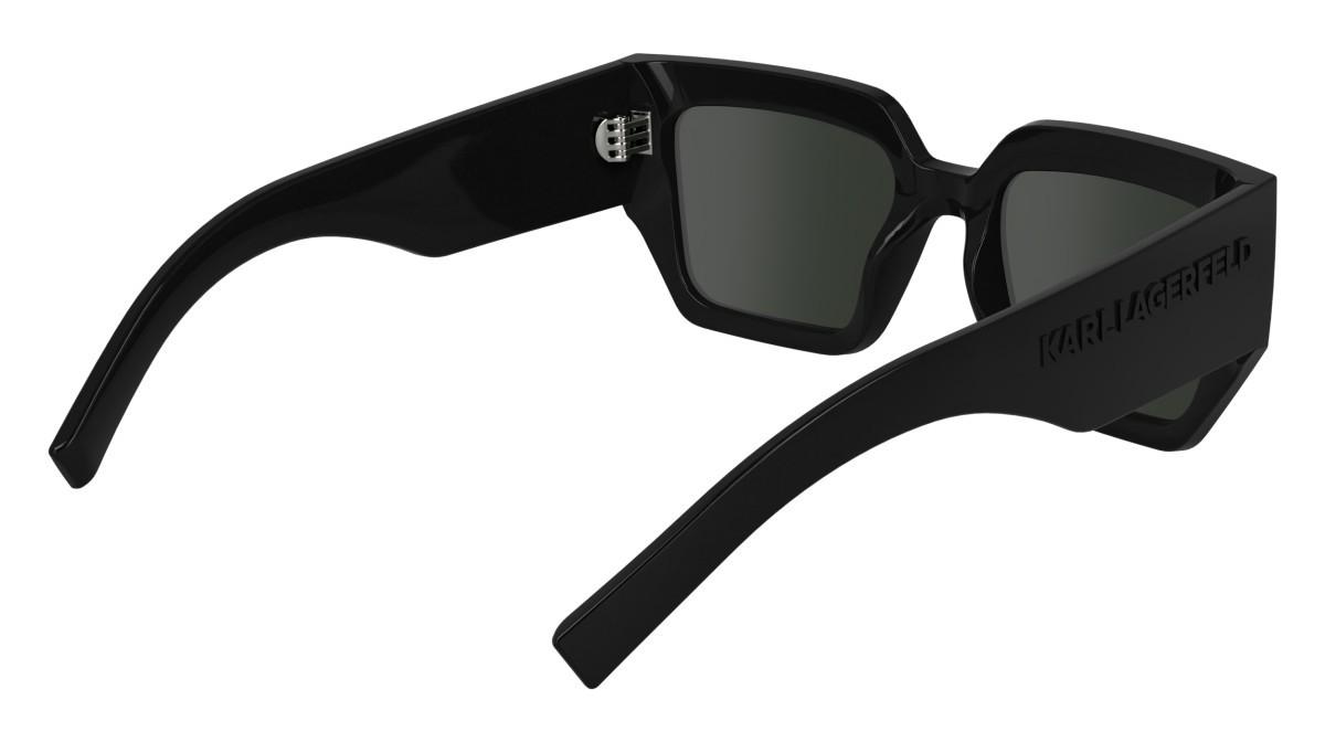 Occhiali da sole Karl Lagerfeld KL6166S (001) colore black forma rettangolare lenti solid smoke
