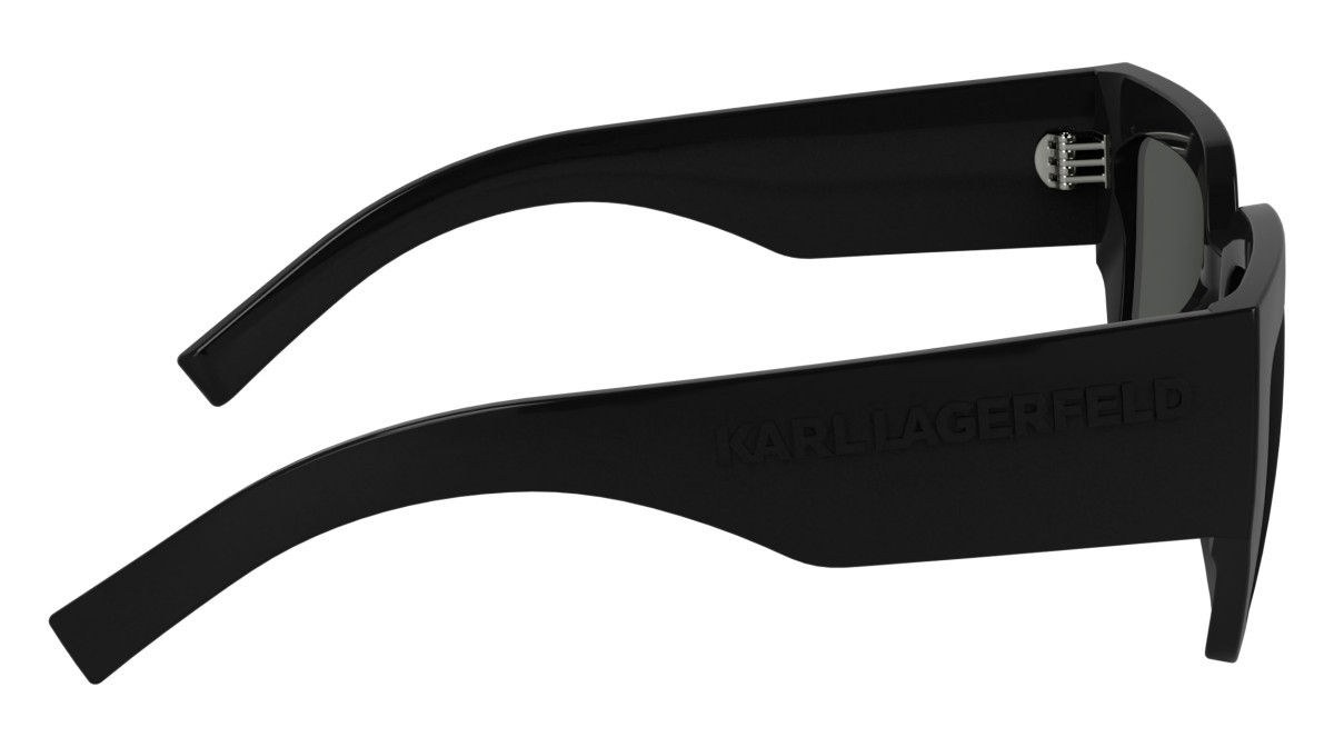 Occhiali da sole Karl Lagerfeld KL6166S (001) colore black forma rettangolare lenti solid smoke