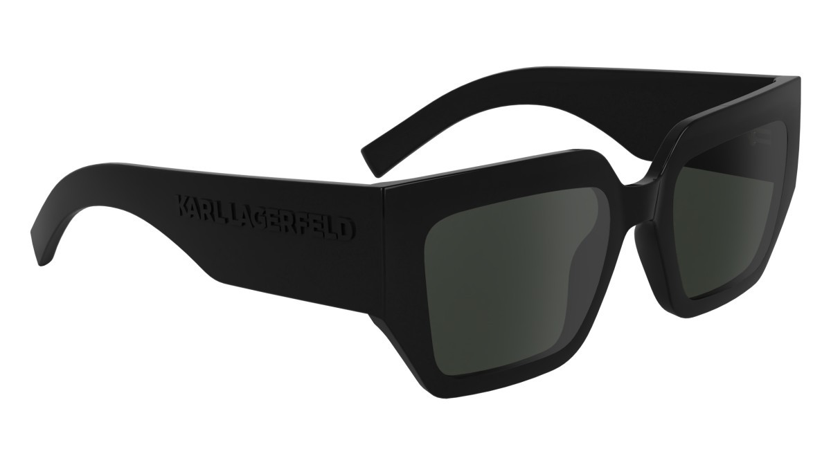 Occhiali da sole Karl Lagerfeld KL6166S (001) colore black forma rettangolare lenti solid smoke