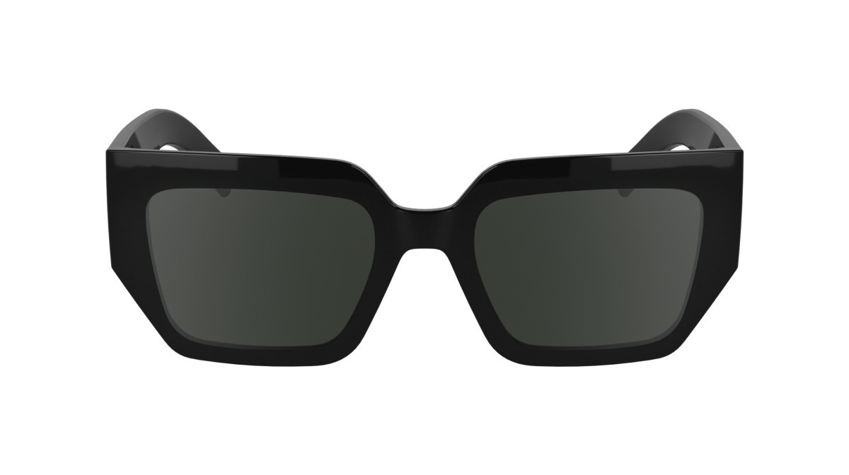 Occhiali da sole Karl Lagerfeld KL6166S (001) colore black forma rettangolare lenti solid smoke