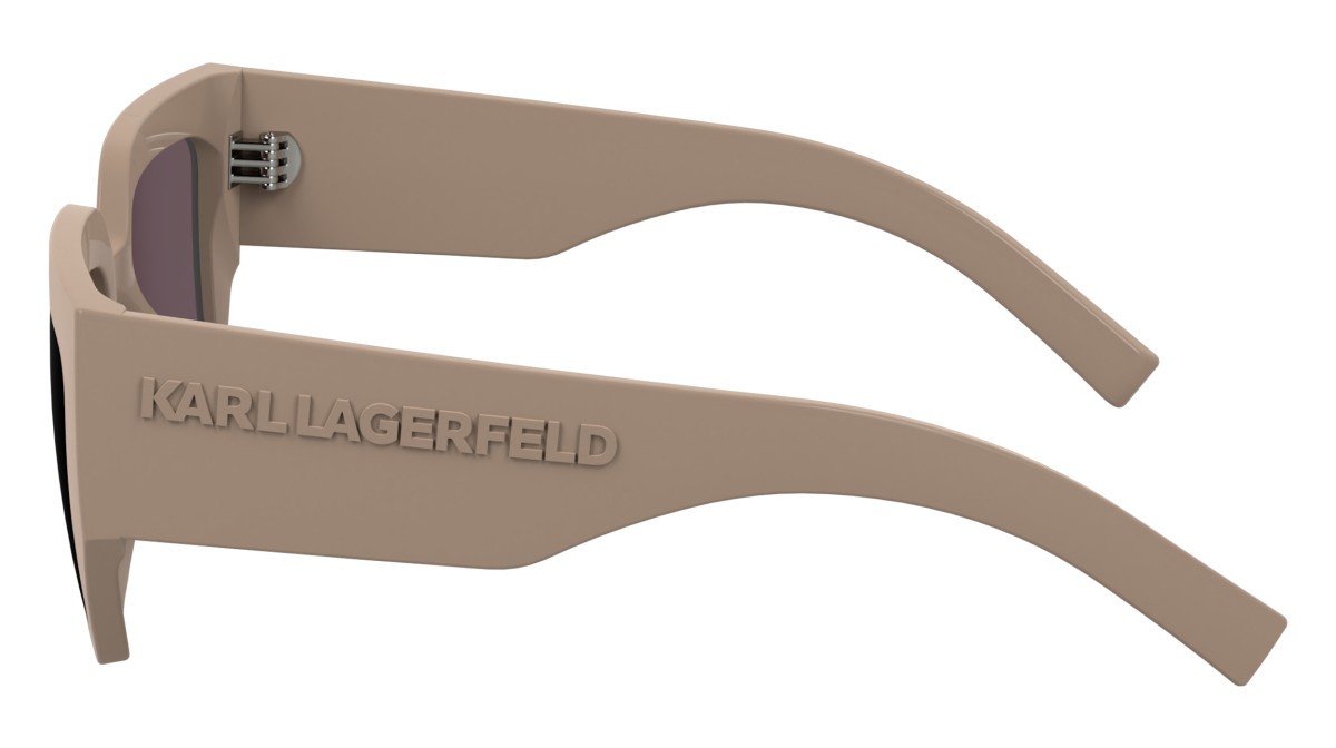Occhiali da sole Karl Lagerfeld KL6166S (272) colore nude forma rettangolare lenti solid purple