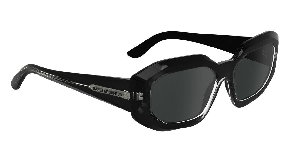 Sonnenbrillen Karl Lagerfeld KL6167S (001) farbe black form rechteckig gläser solid smoke