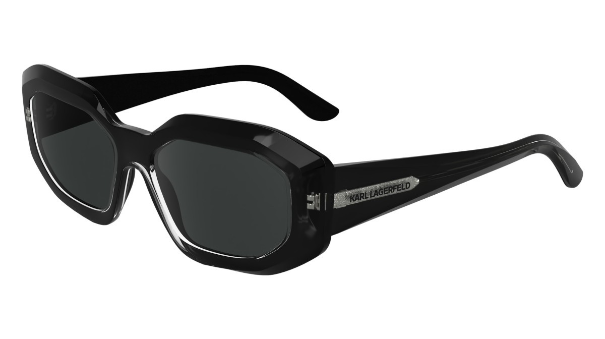 Sonnenbrillen Karl Lagerfeld KL6167S (001) farbe black form rechteckig gläser solid smoke