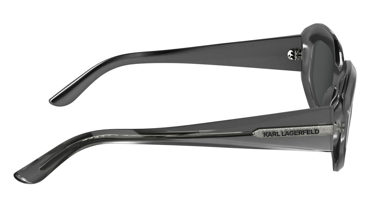 Sonnenbrillen Karl Lagerfeld KL6167S (020) farbe grey form rechteckig gläser solid smoke
