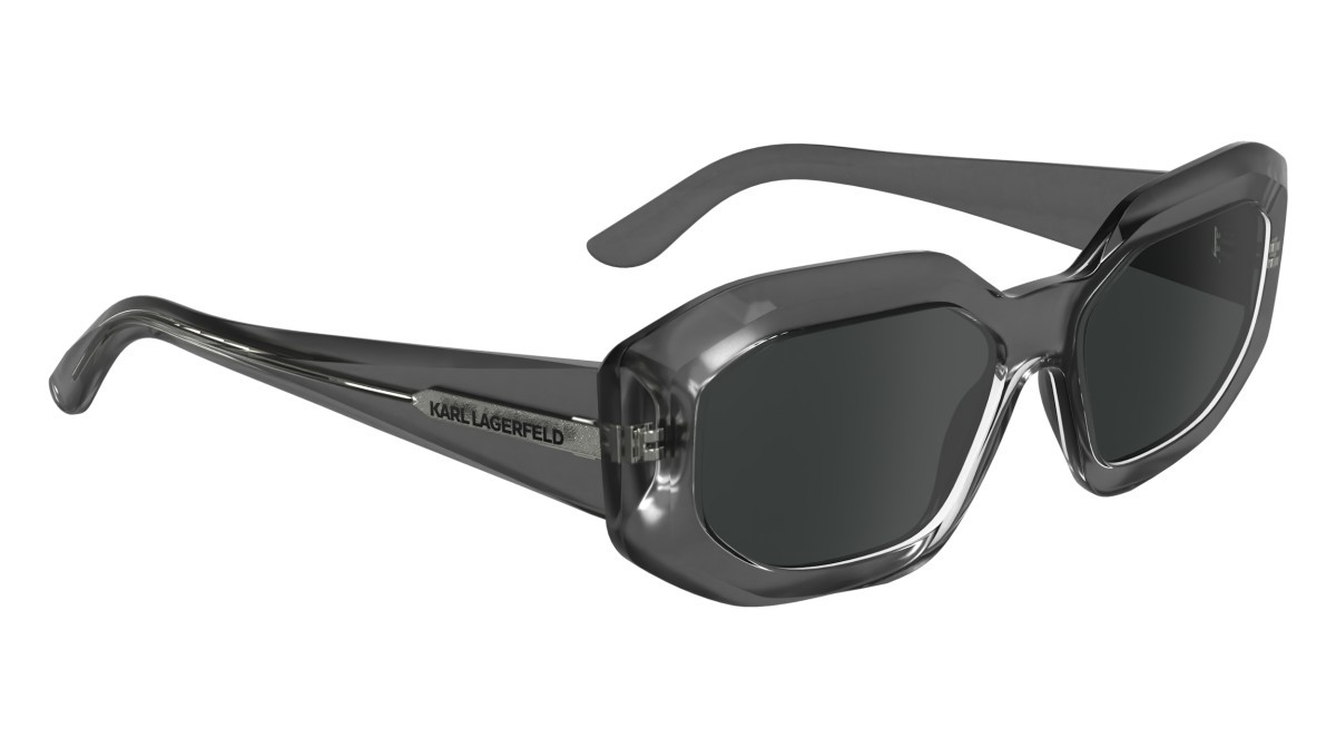 Sonnenbrillen Karl Lagerfeld KL6167S (020) farbe grey form rechteckig gläser solid smoke