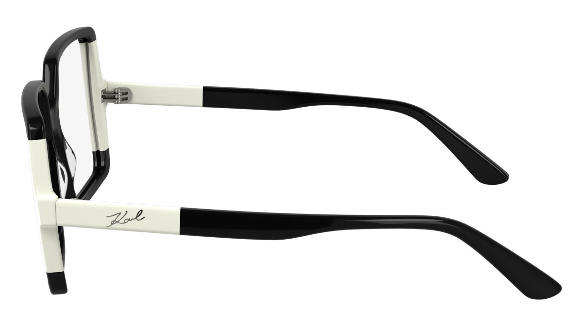 Occhiali da vista Karl Lagerfeld KL6169 (006) colore black/white forma quadrato lenti color 1