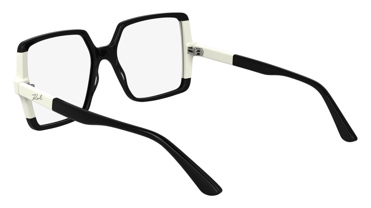 Occhiali da vista Karl Lagerfeld KL6169 (006) colore black/white forma quadrato lenti color 1