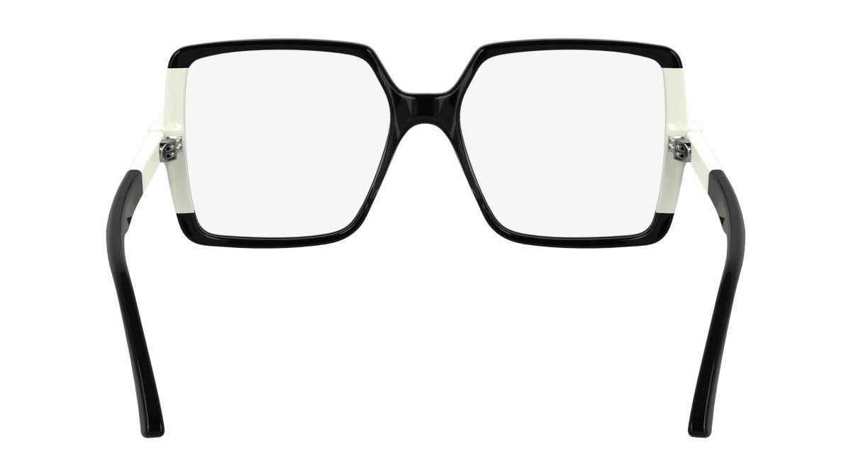 Occhiali da vista Karl Lagerfeld KL6169 (006) colore black/white forma quadrato lenti color 1