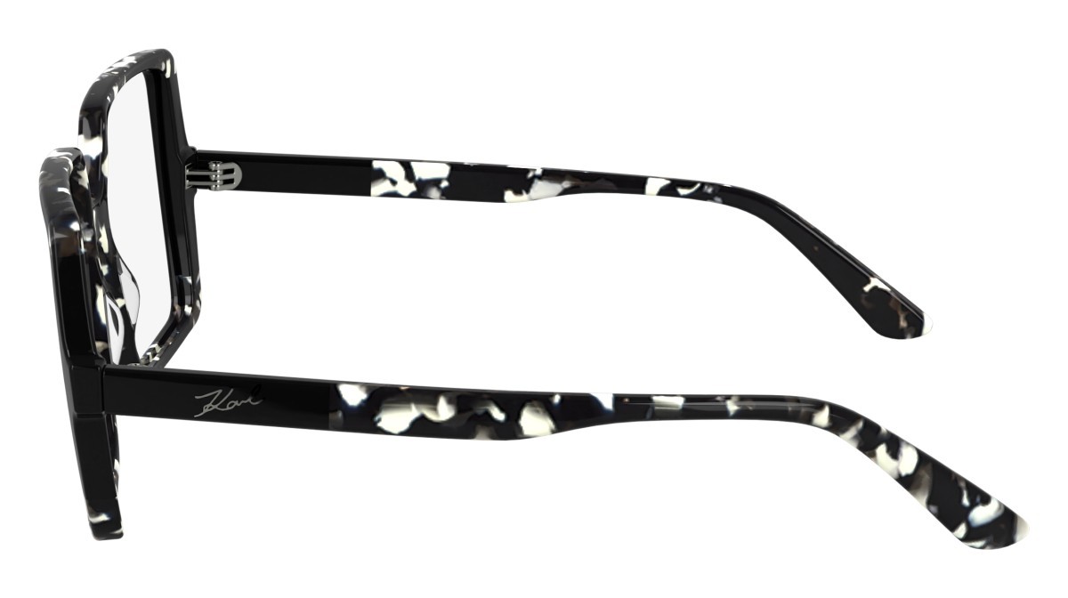 Occhiali da vista Karl Lagerfeld KL6169 (013) colore marble black/black forma quadrato lenti color 2