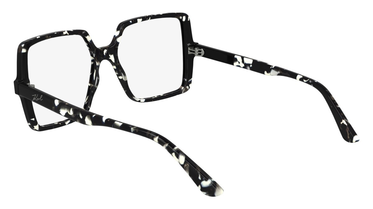 Occhiali da vista Karl Lagerfeld KL6169 (013) colore marble black/black forma quadrato lenti color 2