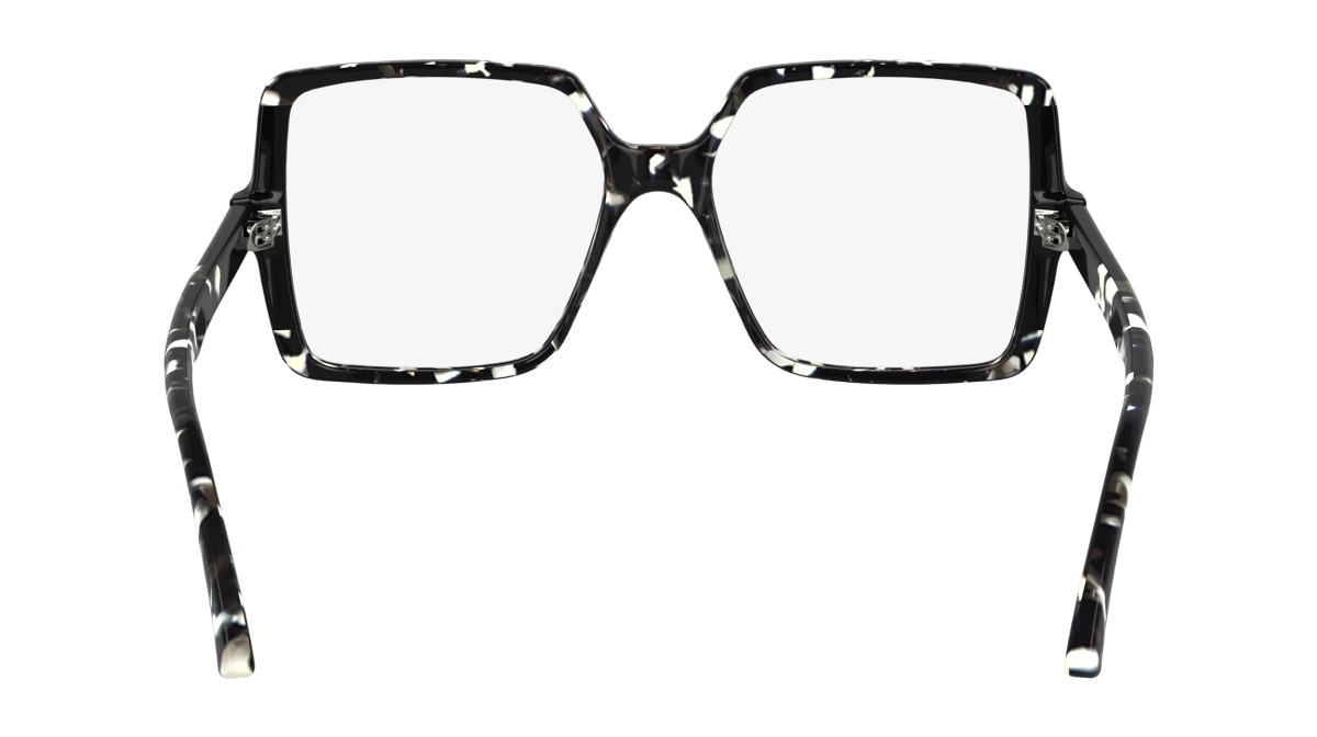 Occhiali da vista Karl Lagerfeld KL6169 (013) colore marble black/black forma quadrato lenti color 2