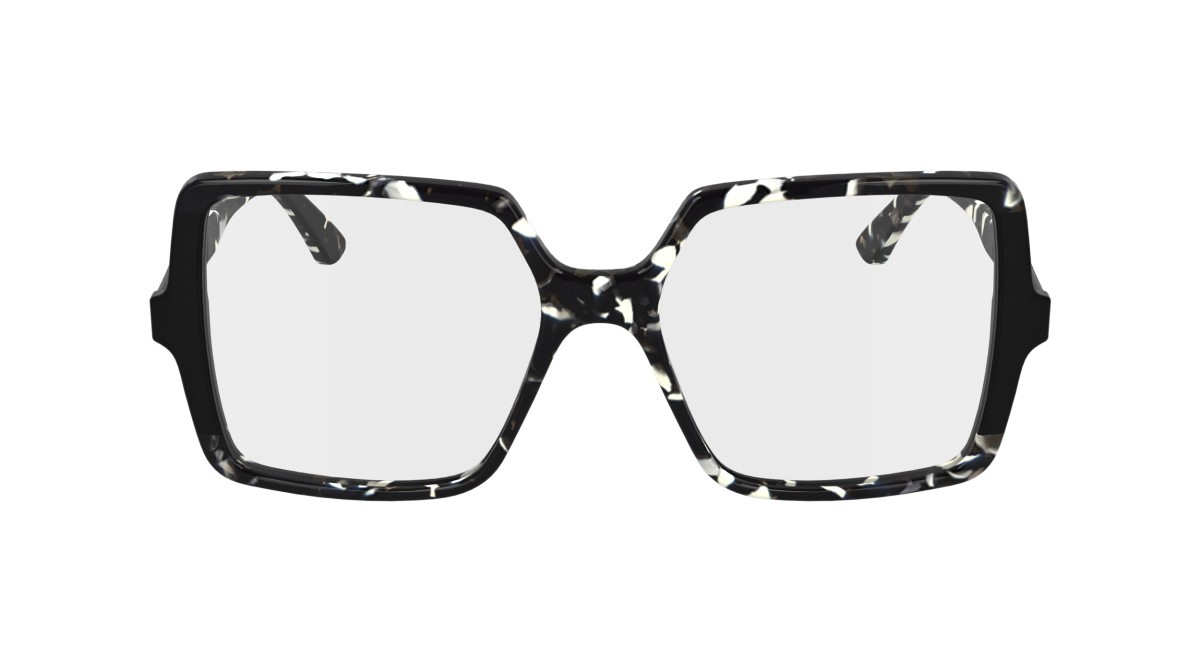 Occhiali da vista Karl Lagerfeld KL6169 (013) colore marble black/black forma quadrato lenti color 2