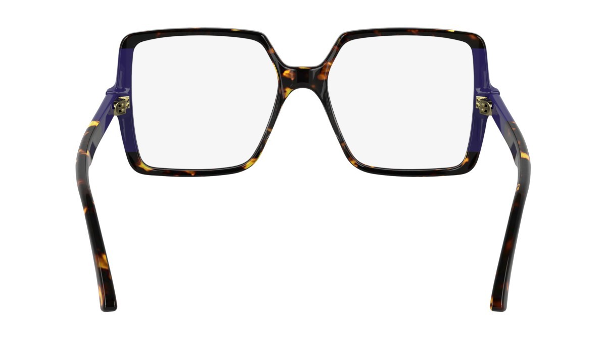 Occhiali da vista Karl Lagerfeld KL6169 (232) colore tokyo tortoise/violet forma quadrato lenti color 4