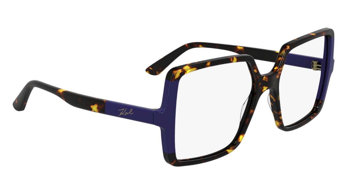 Occhiali da vista Karl Lagerfeld KL6169 (232) colore tokyo tortoise/violet forma quadrato lenti color 4