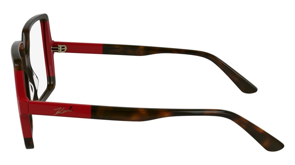 Occhiali da vista Karl Lagerfeld KL6169 (255) colore dark tortoise/red forma quadrato lenti color 3