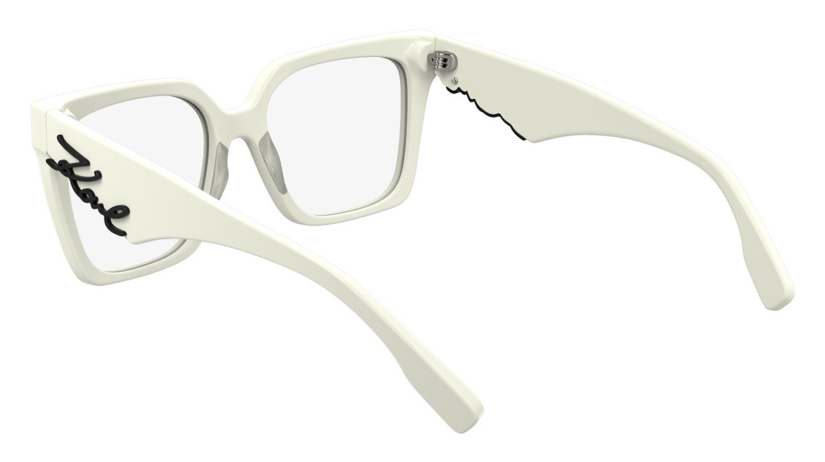 Occhiali da vista Karl Lagerfeld KL6170 (105) colore white forma quadrato lenti color 2