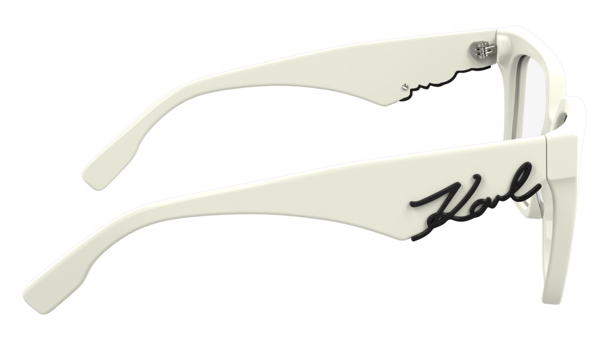 Occhiali da vista Karl Lagerfeld KL6170 (105) colore white forma quadrato lenti color 2
