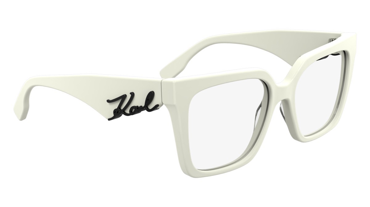 Occhiali da vista Karl Lagerfeld KL6170 (105) colore white forma quadrato lenti color 2