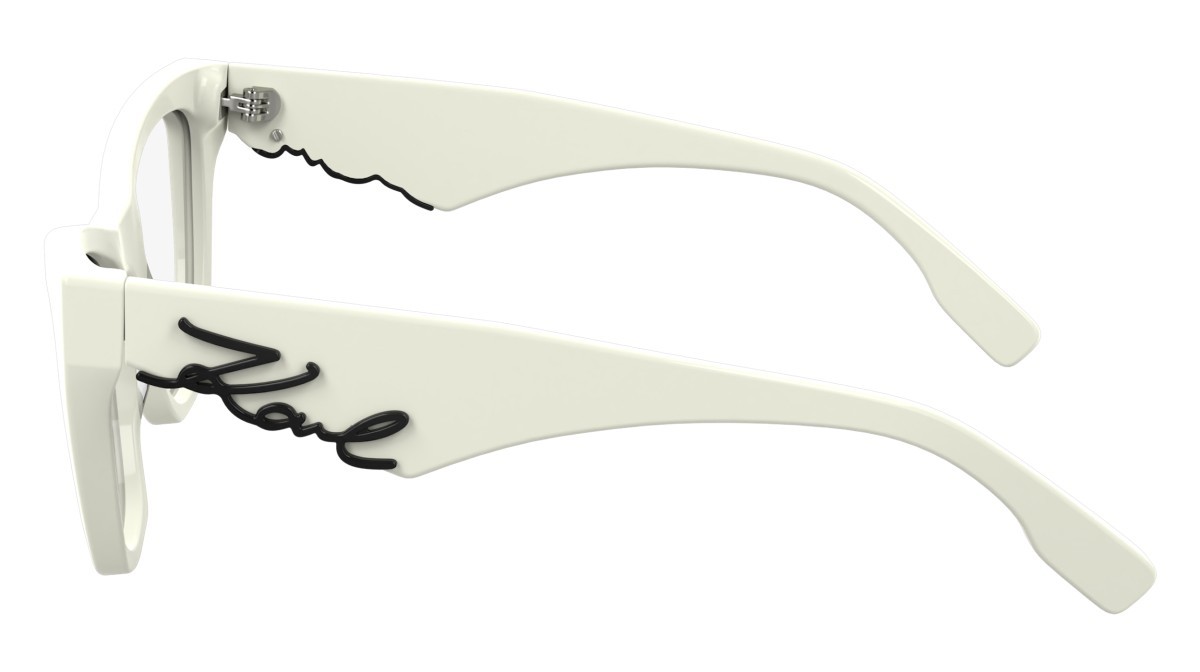 Occhiali da vista Karl Lagerfeld KL6171 (105) colore white forma cat eye lenti color 2
