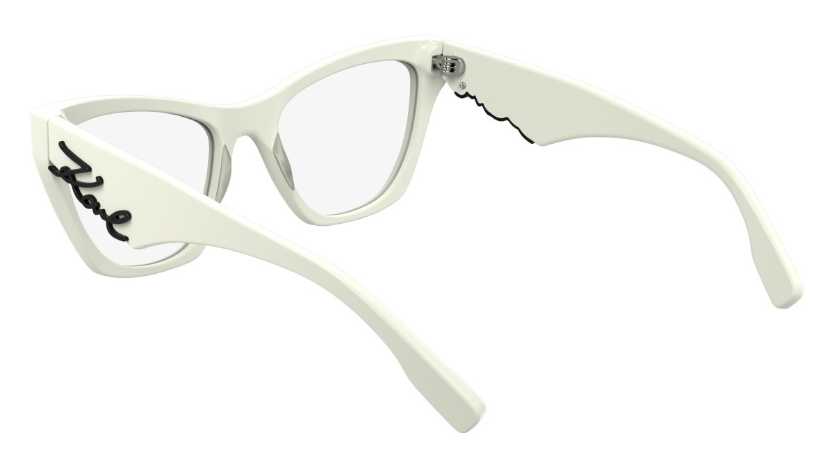 Occhiali da vista Karl Lagerfeld KL6171 (105) colore white forma cat eye lenti color 2