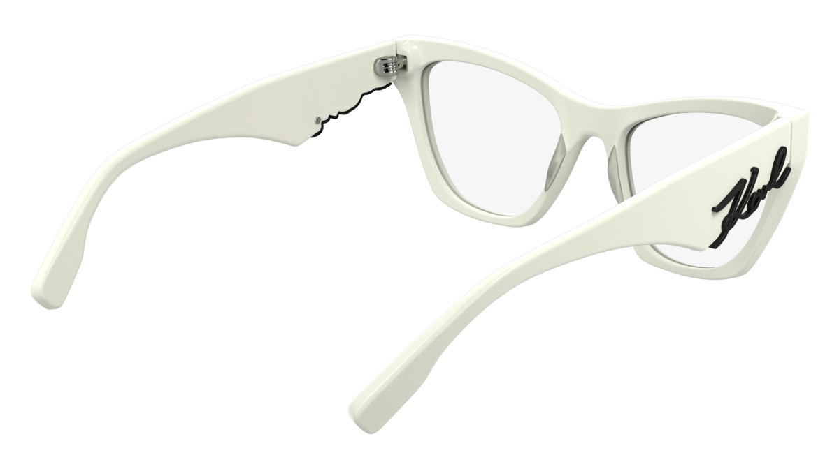 Occhiali da vista Karl Lagerfeld KL6171 (105) colore white forma cat eye lenti color 2
