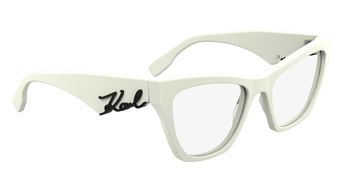 Occhiali da vista Karl Lagerfeld KL6171 (105) colore white forma cat eye lenti color 2