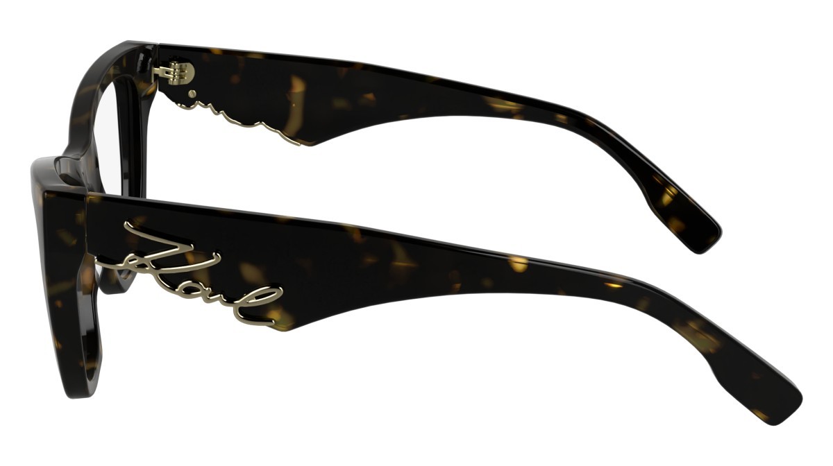 Occhiali da vista Karl Lagerfeld KL6171 (242) colore dark tortoise forma cat eye lenti color 3