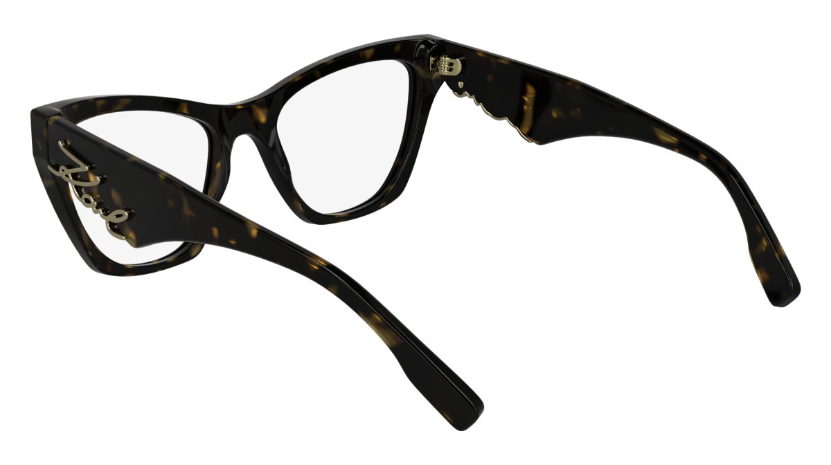Occhiali da vista Karl Lagerfeld KL6171 (242) colore dark tortoise forma cat eye lenti color 3