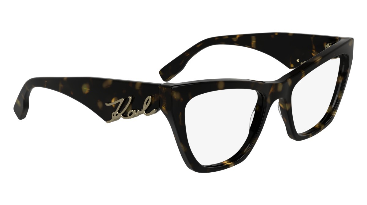 Occhiali da vista Karl Lagerfeld KL6171 (242) colore dark tortoise forma cat eye lenti color 3