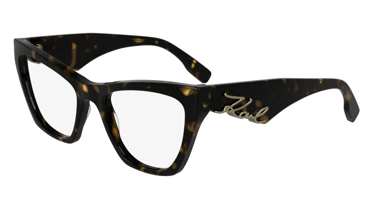 Occhiali da vista Karl Lagerfeld KL6171 (242) colore dark tortoise forma cat eye lenti color 3