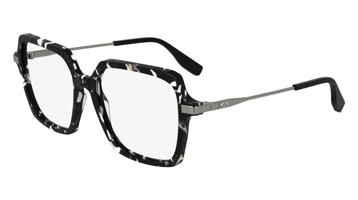 Eyeglasses Karl Lagerfeld KL6172 (016) color marble black shape square lenses color 2