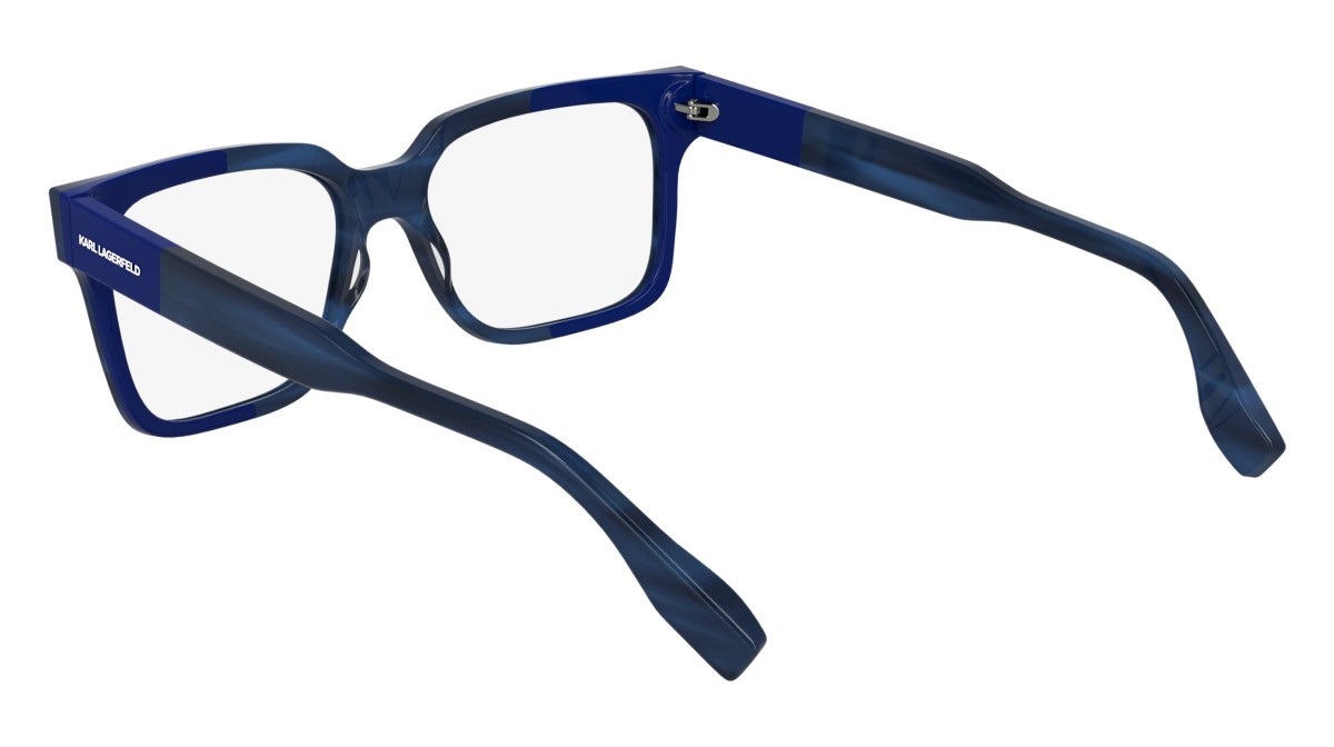 Occhiali da vista Karl Lagerfeld KL6173 (422) colore striped blue/blue forma rettangolare lenti color 4