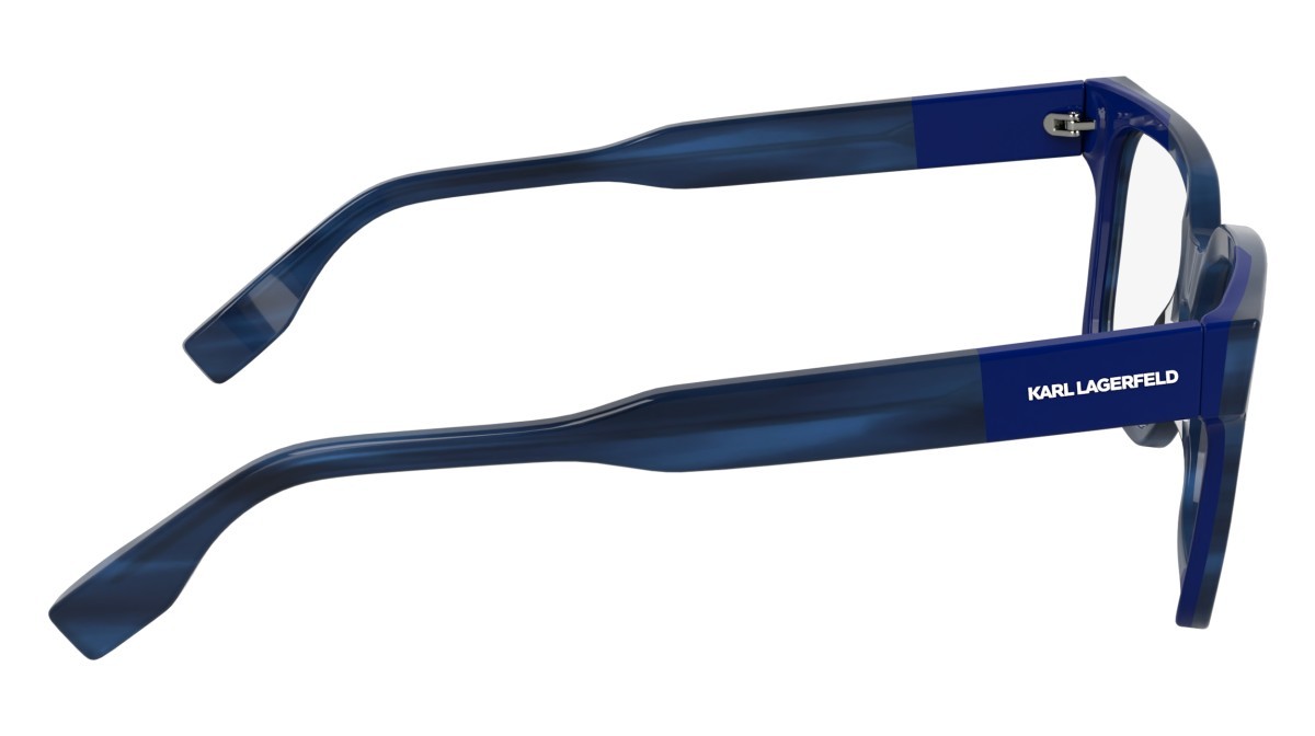 Occhiali da vista Karl Lagerfeld KL6173 (422) colore striped blue/blue forma rettangolare lenti color 4